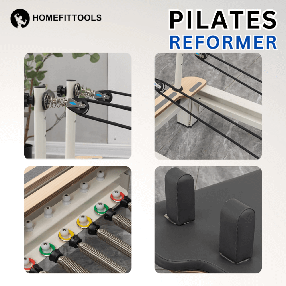 เครื่องพิลาทิส Pilates Reformer Homefittools โครงอลูมิเนียม